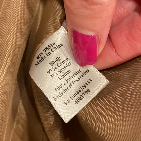 NWT Coldwater Creek Brown Shaped Bead Detailed Jacket Misses 16 - Picture 9 of 17